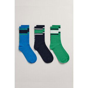 PONOŽKY 3-PACK GANT SPORT SOCKS 3-PACK zelená 31/33