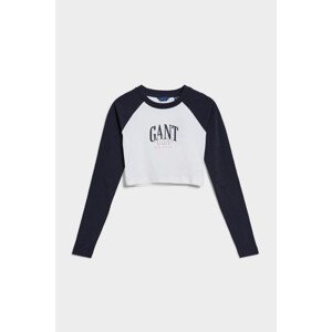 TOP GANT SLIM RAGLAN CONTRAST LS TOP modrá 134/140