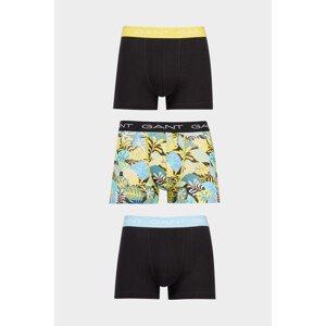 SPODNÍ PRÁDLO GANT TROPICAL PRINT TRUNK 3-PACK černá XXL