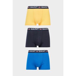 SPODNÍ PRÁDLO GANT RETRO SHIELD TRUNK 3-PACK modrá S