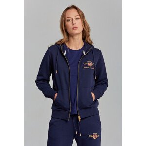 MIKINA GANT ARCHIVE SHIELD FULL ZIP HOODIE modrá S