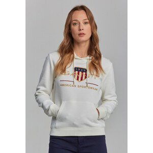 MIKINA GANT ARCHIVE SHIELD SWEAT HOODIE bílá L