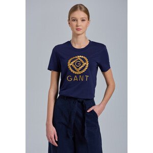 TRIČKO GANT ROPE ICON SS T-SHIRT modrá S