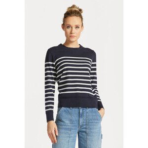 SVETR GANT LIGHT COTTON BRETON C-NECK modrá XS