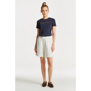 ŠORTKY GANT LINEN VISCOSE PULL-ON SHORTS bílá 34