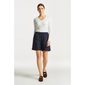 ŠORTKY GANT LINEN VISCOSE PULL-ON SHORTS modrá 44