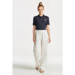 KALHOTY GANT LINEN VISCOSE PULL-ON PANTS bílá 44