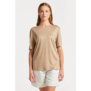 TRIČKO GANT REL DRAPED SS T-SHIRT hnědá XS