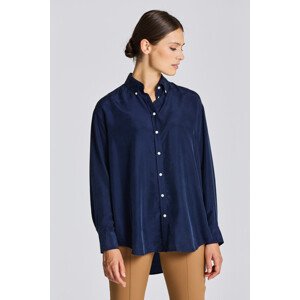 KOŠILE GANT RELAXED SILK SHIRT modrá 42