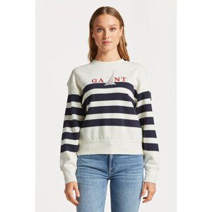 MIKINA GANT SAIL STRIPED C-NECK SWEAT modrá S