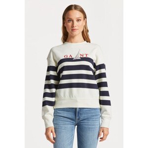 MIKINA GANT SAIL STRIPED C-NECK SWEAT modrá L