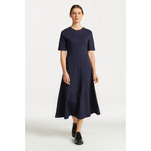 ŠATY GANT FLARED SS C-NECK DRESS modrá XL