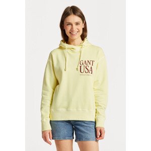 MIKINA GANT SUNFADED GANT USA HOODIE žlutá S