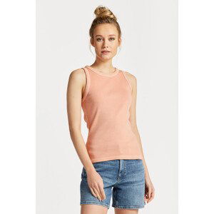 TOP GANT SUNFADED HIGH NECK RIB TANK TOP oranžová XS