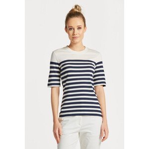 TRIČKO GANT STRIPED SS T-SHIRT bílá S