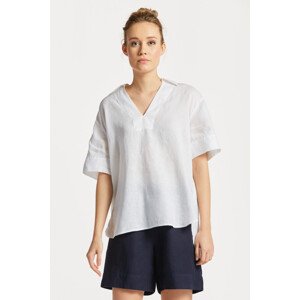 KOŠILE GANT REL POP OVER LINEN SS SHIRT bílá 34