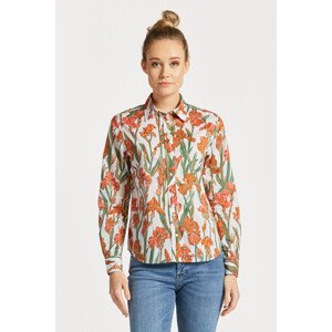 KOŠILE GANT REGULAR IRIS PRINT COT VOILE SHIRT bílá 34