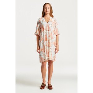 ŠATY GANT SAILING PRINT V-NECK DRESS bílá 38