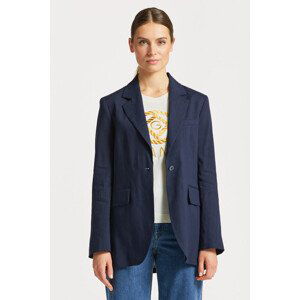 SAKO GANT REG STRETCH LINEN BLAZER modrá 34