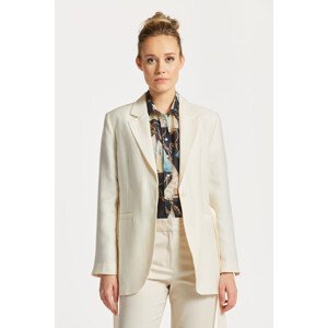 SAKO GANT REGULAR FLUID BELTED BLAZER bílá 40