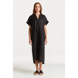 ŠATY GANT RELAXED SS LINEN CAFTAN černá 34