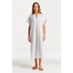 ŠATY GANT RELAXED SS LINEN CAFTAN bílá 42