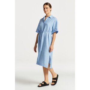 ŠATY GANT RELAXED SS LINEN SHIRT DRESS modrá 34