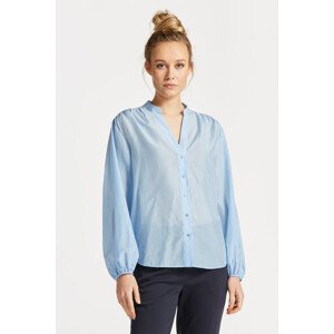 KOŠILE GANT REL COTTON SILK BLOUSE modrá 32