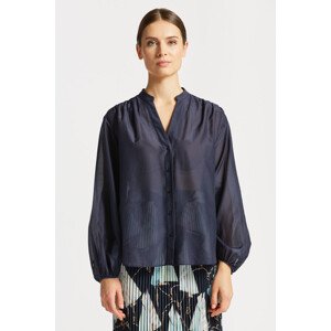 KOŠILE GANT REL COTTON SILK BLOUSE modrá 36