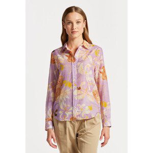 KOŠILE GANT REG FLORAL COT SILK SHIRT fialová 32