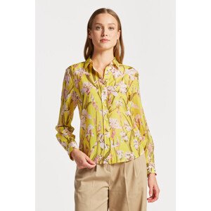 KOŠILE GANT REG IRIS PRINT COT SILK SHIRT žlutá 34