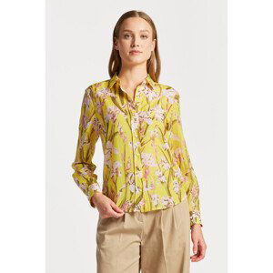 KOŠILE GANT REG IRIS PRINT COT SILK SHIRT žlutá 42