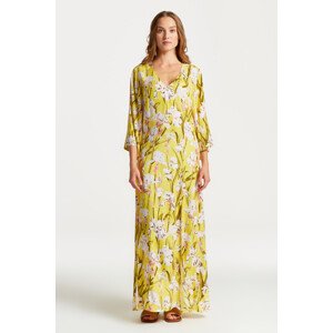 ŠATY GANT IRIS PRINT V-NECK MAXI DRESS žlutá 32