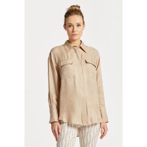 KOŠILE GANT RELAXED FLAP POCKET SHIRT hnědá 34