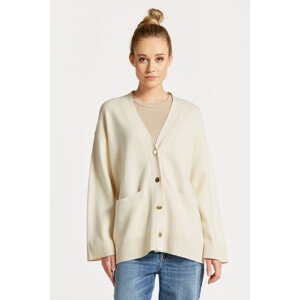 SVETR GANT RELAXED V-NECK CARDIGAN bílá L