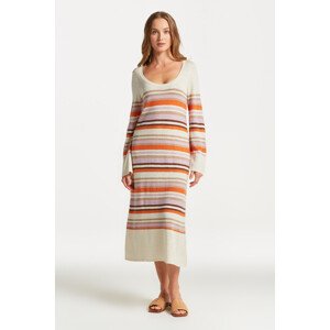 ŠATY GANT MULTI STRIPE C-NECK DRESS oranžová S