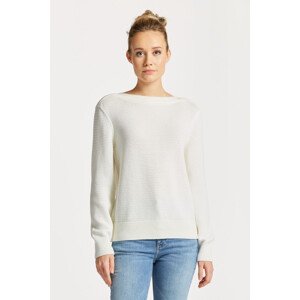 SVETR GANT COTTON TEXTURE BOAT NECK bílá M