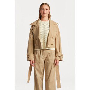 BUNDA GANT CROPPED TRENCH JACKET hnědá S