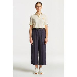 KALHOTY GANT WIDE CROPPED BELTED PANTS modrá 44