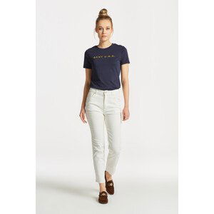 DŽÍNY GANT WHITE CROPPED SLIM JEANS bílá 26