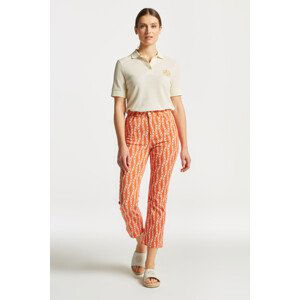 DŽÍNY GANT CHAIN PRINT CROPPED JEANS oranžová 26