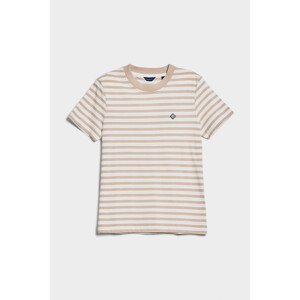 TRIČKO GANT D1. ICON G STRIPED SS T-SHIRT hnědá XS