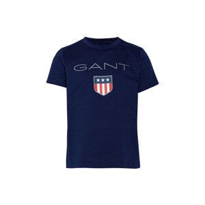 TRIČKO GANT D1. GANT SHIELD SS T-SHIRT modrá 110/116