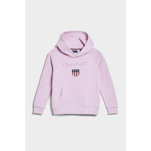 MIKINA GANT SHIELD HOODIE růžová 98/104