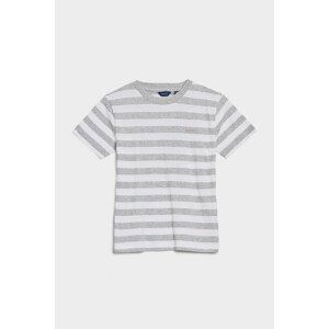 TRIČKO GANT RELAXED STRIPED T-SHIRT šedá 122/128