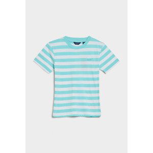 TRIČKO GANT RELAXED STRIPED T-SHIRT modrá 110/116