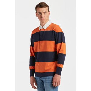 POLOKOŠILE GANT BLOCK STRIPE RUGGER oranžová XL