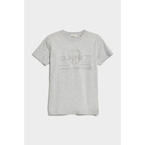 TRIČKO GANT TONAL SHIELD T-SHIRT šedá 170