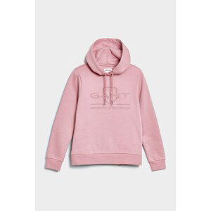 MIKINA GANT REG TONAL SHIELD HOODIE růžová L