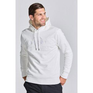 MIKINA GANT REG TONAL SHIELD HOODIE bílá XS